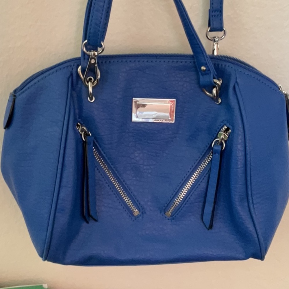 Juicy Couture Crossbody/Shoulder Blue Vegan Leather